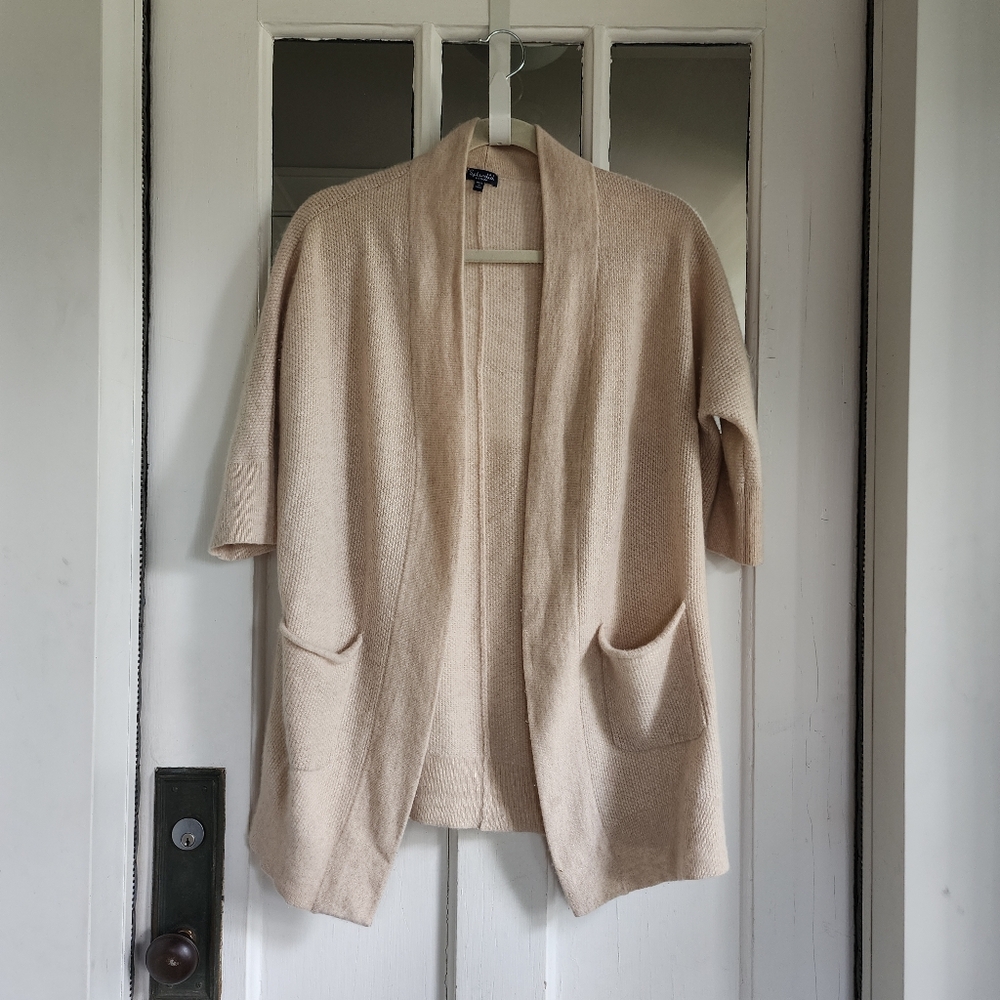 Splendid Open Front Cashmere Cardigan